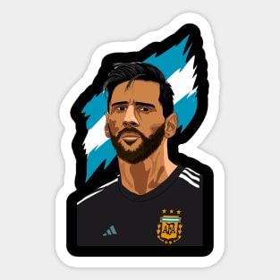 Messi AFA 3 stars Sticker